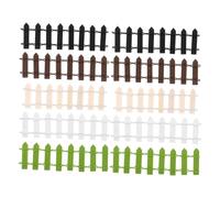 Gatuida 15 pezzi Mini recinzione in legno di recinzione in miniatura per casa delle bambole Paesaggistica Giardini in miniatura delle fate Decorazione per feste Accessorio per animali da fattoria