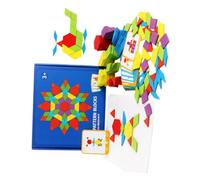 Gatuida 155Pezzi Puzzle Geometrico Legno da Educativo per Sviluppa Abilità Coordinazione e Differenziazione Colore e Forma Montessori