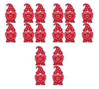 Gatuida 16 Pezzi Borsa Portaposate Natalizia Babbo Natale in Feltro Rosso | Coltelli, Forchette e Cucchiai da Dessert, Decorazione Festiva Riutilizzabile per Tavola