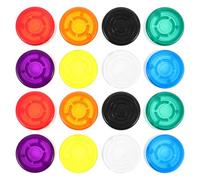 Gatuida 16 pezzi di tappi colorati per pedali: tappi in plastica per pedali effetti per chitarra - per manopole di pulsanti effetti per chitarra elettrica - dimensioni interne 21x9,6 mm