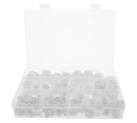 Gatuida 160 pezzi di tappi in gomma per bulloni: protezioni per estremità di tubi esagonali bianchi - kit di copridadi in gomma per viti - set di copribulloni di sicurezza per tubi metallici per auto