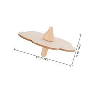 Gatuida 18 pollici Trottola in Legno per Giocattolo Unfinished per DIY Creativo Modelli in Legno Solido con Forme Diverse Gioco Divertente per Sviluppo Coordinazione Mano-occhio