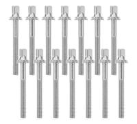 Gatuida 18 tiranti per batteria - Viti per batteria M5x45mm - Accessorio hardware di ricambio per percussioni | Parti di strumenti a percussione per montaggio e accordatura