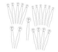 Gatuida 18pezzi Forcina per Capelli in Forma di U Perle Accessori per Acconciature Fermagli per Capelli da Sposa Bigiotteria