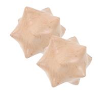 Gatuida 1paio Palline Massaggianti Legno Per Esercizio Manuale Da Palline Per Massaggio Design Liscio e Portatile Per Rilassare Muscoli e Articolazioni Come Decorazione Per La Casa e Per