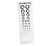 Gatuida 1pezzi C-type Visual Eye Exam Chart Wall-mounted for Home School Small Hospital Use Printed Standard Eye Testing Chart