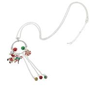 Gatuida 1pezzi Collana Tema Natalizio in Lega Decorazione per Collo da Donna Accessorio Natalizio per Collo Adatta per Feste di Natale e Usi Quotidiani
