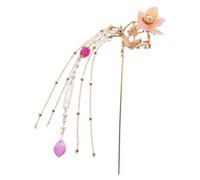 Gatuida 1pezzi Forcina Per Capelli Stile Cinese Retro Perle e Nappa Accessori Per Capelli Lunghi Fermaglio Classico Per Donna Ragazza