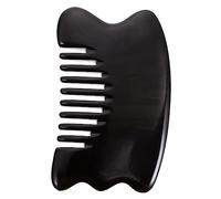 Gatuida 1pezzi Pettine Massaggiante Multifunzionale Corno Di Bue Strumento Di Guasha Per Capelluto Design Ergonomico e Leggero Massaggio Rilassante e Stimolante Della Circolazione Per