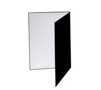Gatuida 1pezzi Riflettore Fotografico in Cartone Formato Accessorio Pieghevole Per Nature Morte Nero Lato Bianco Per Luce e Lato Argentato Per Riflessi Per Fotografia Domestica o Macchina