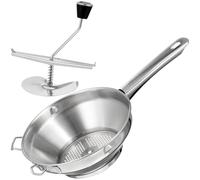 Gatuida 1pezzi Schiacciapatate Manuale in Acciaio Inox Pressa Patate Resistente e Facile da Pulire Utile per Verdure e Frutta Strumento da Cucina Pratico per Purè Fatto in Casa