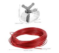 Gatuida 1Set Cavo di Copertura per Piscina con argano a cricchetto - Kit di Cavi e argani per Copertura per Piscina Fuori, Cavi e argani per la casa