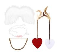 Gatuida 1set Completo Di Accessori Per Foto Ragazzo Ragazza Con Arco e Freccia Cerchietto Con Da Angelo Costume Cupid Per Servizi Fotografici Morbido e Sicuro Per Tuo Ragazzo Ragazza
