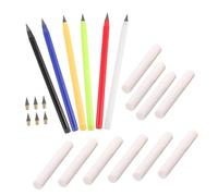 Gatuida 1set Matite Eterni Senza Inchiostro Matite Pratiche Per Scrittura e Disegno Portatili Con Gomme e Punta Sostituibile Teste Di Ricambio Gomme Per Studenti e Artisti