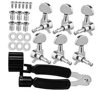 Gatuida 1Set Piroli Accordatura per Chitarra con Avvolgicorda Accessori Pratici e Multifunzionali per Messa