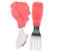 Gatuida 1set Posate Per Ragazzo Ragazza Inossidabile e Forchetta e Cucchiaio Per Svezzamento Utensili Ergonomici Per Ragazzo Ragazza Facile Da Pulire e Comfortevole Per Apprendimento