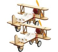 Gatuida 2 Aerei Legno da Assemblare per Educativo DIY con Realistico per Feste e Compleanni Facile da Montare Indoor e Outdoor Colore Casuale Colore Casuale