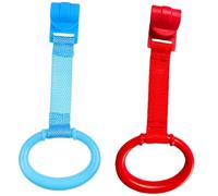 Gatuida 2 Anelli Tiranti per Lettino Ragazzo Accessori Culla Leggeri e Facili Usare Anelli per Aiutare Stare in Piedi e Camminare Blu e per Gioco e Sviluppo Cognitivo