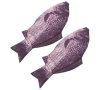 Gatuida 2 astucci a forma di pesce, portamonete originale con cerniera da | Astuccio a forma di piccolo pesce, borsa per cancelleria a forma di animale, organizer per monete a tema oceano per ragazzi,
