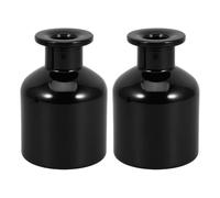 Gatuida 2 bottiglie di diffusore in vetro - Barattolo di conservazione ricaricabile con bastoncini di giunco - Contenitori vuoti per la diffusione di oli essenziali da 150 ml per profumi e fragranze