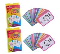 Gatuida 2 Orologio Giocattolo Educativo per Kit Apprendimento Analogico e Digitale con Illustrazioni Colorate Giochi Educativi Anni per Imparare Leggere
