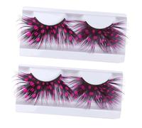 Gatuida 2 Paia di Ciglia Finte Rosa Leggere Extension Extra per Trucco Occhi Riutilizzabili per Feste Teatro Club