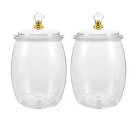 Gatuida 2 Pezzi Barattolo di Caramelle Trasparente Barattolo di Archiviazione di Caramelle Trasparente Transparent