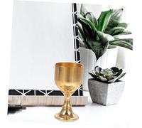 Gatuida 2 pezzi Calici da Liquore in Ottone Retrò da Bicchieri Decorativi Eleganti per Spiriti e Vini Calici Delicati con Finitura Liscia per Tavole e Feste