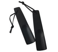 Gatuida 2 pezzi Calzascarpe in Legno Naturale con Manico Corto Portatile e Resistente per Uomo Donna Anziani e Disabili Accessorio Pratico per Indossare Scarpe Casual da Lavoro e Sportive