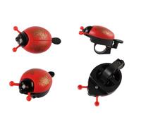Gatuida 2 Pezzi Campanello Bici a Coccinella Compatto, Leggero, Fino a 100 | Design Moda Nero, Rame e Plastica, per Bici da Montagna e Strada, Uso Facile Colore Casuale
