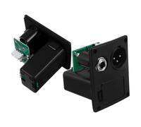 Gatuida 2 Pezzi Custodia Batteria 9v per Pickup Lc-5 Coperchio Vano Batteria in Plastica e Metallo, Interfaccia 6.35 Xlr, per Performance e Dispositivi Audio Professionali