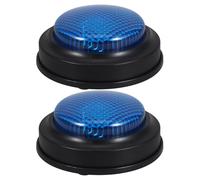 Gatuida 2 pezzi di cicalino di risposta al gioco: pulsante del cicalino di gioco - creatore di suoni di risposta per quiz scolastici, giocattolo elettronico per competizioni, feste in casa, aula e