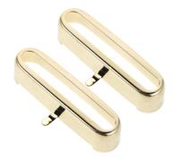 Gatuida 2 pezzi di coperture per pickup per chitarra single coil: set di anelli di montaggio per pickup in ottone - parte di ricambio per accessori per chitarra - protezione in metallo per fai da te e
