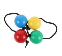 Gatuida 2 pezzi di shaker ritmico a sfera: shaker di sabbia portatile con percussione a doppia zucca africana - strumento a percussione africano per musica e danza