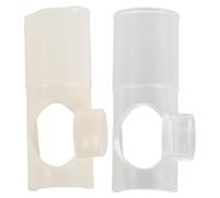 Gatuida 2 pezzi di ugello per addestramento al flauto cinese, accessorio per addestramento al soffio del flauto, protezione per bocchino, fornitura di strumenti musicali, ugello per soffiaggio