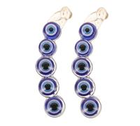 Gatuida 2 Pezzi Evil Eye Banana Clip Forcelle Blu Antiscivolo Fermacapelli Tenuta per Spessi Accessori Cosplay Party