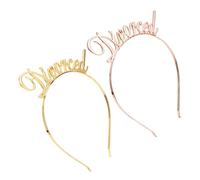 Gatuida 2 Pezzi fascia per il divorzio scrunchies hair band hair jewelry bandane hair accessories accessori per da donna fascia per fasce per le donne alla moda lega