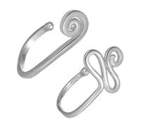 Gatuida 2 Pezzi Finto Anello Naso U-Shape in Lega Lucida Gioielli Piercing Non Forati Design Serpente e Lumaca per Donna