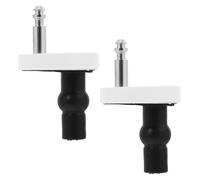 Gatuida 2 pezzi Fissaggio per Sedile Wc in Acciaio Inossidabile con Gomma e Kit per Accessori Ricambio Copriwater Facile da Installare e Resistente Adatto alla Maggior Parte dei Sedili