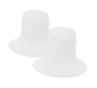 Gatuida 2 Pezzi Inserti Flangiati Silicone Flessibile per Pompa Adattatori Lavabili per Estrattori Latte Design Indossabile Mamme Allattamento