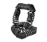 Gatuida 2 pezzi Lucchetto per Casco Bici con Combinazione Cifre Catena Resistente Antifurto Portatile per Biciclette E-bike e Scooter Urbani