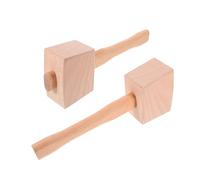 Gatuida 2 Pezzi Martello in Legno di Faggio Mazzuolo Manuale per Ghiaccio e Lavorazione Legno Strumento Solido ed Ergonomico per Bar e Falegnameria Accessorio da Cucina Resistente e