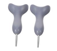 Gatuida 2 pezzi Penna per Scrivere in Braille Grigia Strumento Portatile ad Alta Sensibilità per Apprendimento e Scrittura Precisa per Non Vedenti e Ipovedenti per Casa e Ufficio