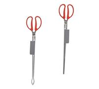 Gatuida 2 pezzi Pinze Antiscivolo per Pesce e Crostacei Set con Design Forbice Strumento Pratico per Pesca e Cucina Outdoor Accessorio Multiuso per Granchi e Anguille