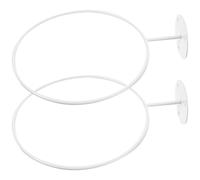 Gatuida 2 Pezzi Porta Palloni da Parete in Ferro Stabile Supporto Wall Football Rack per Basket e Calcio Organizer da Muro per Camera e Garage Bianco Decorazione Sportiva Contemporanea