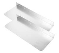 Gatuida 2 Pezzi Protezione Antispruzzo per Lavello Cucina Piastra Regolabile in Metallo Guardia Anti-Splash per Lavandini di Varie Dimensioni