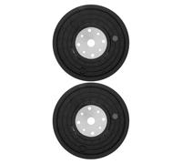 Gatuida 2 Pezzi Puleggia per Cinghia per Cyclette Accessorio per Bici da Fitness Allenamento Facile Installazione Compatibile con Vari Modelli Cinghia di Trasmissione Disco Nero