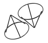 Gatuida 2 Pezzi Rack per Impianto Metallico Porta di Frutta Che Germoglia Rack di Avviamento Radice Porta di Metallo Triangolare Rack per Alberi da Frutto Ferro da Stiro Nero