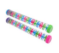 Gatuida 2 Pezzi Rain Maker Spiral Toy For Babies Plastic Rainstick Musical Instrument For Sensory Play Early Learning And Parties