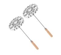 Gatuida 2 Pezzi Rosette Ferro Resistente Alte Temperature Stampo per Dolci Fritti Casalinghi Fiore per Bunuelos Waffle e Croccanti Snack Fatti Casa Utensile da Cucina Argento